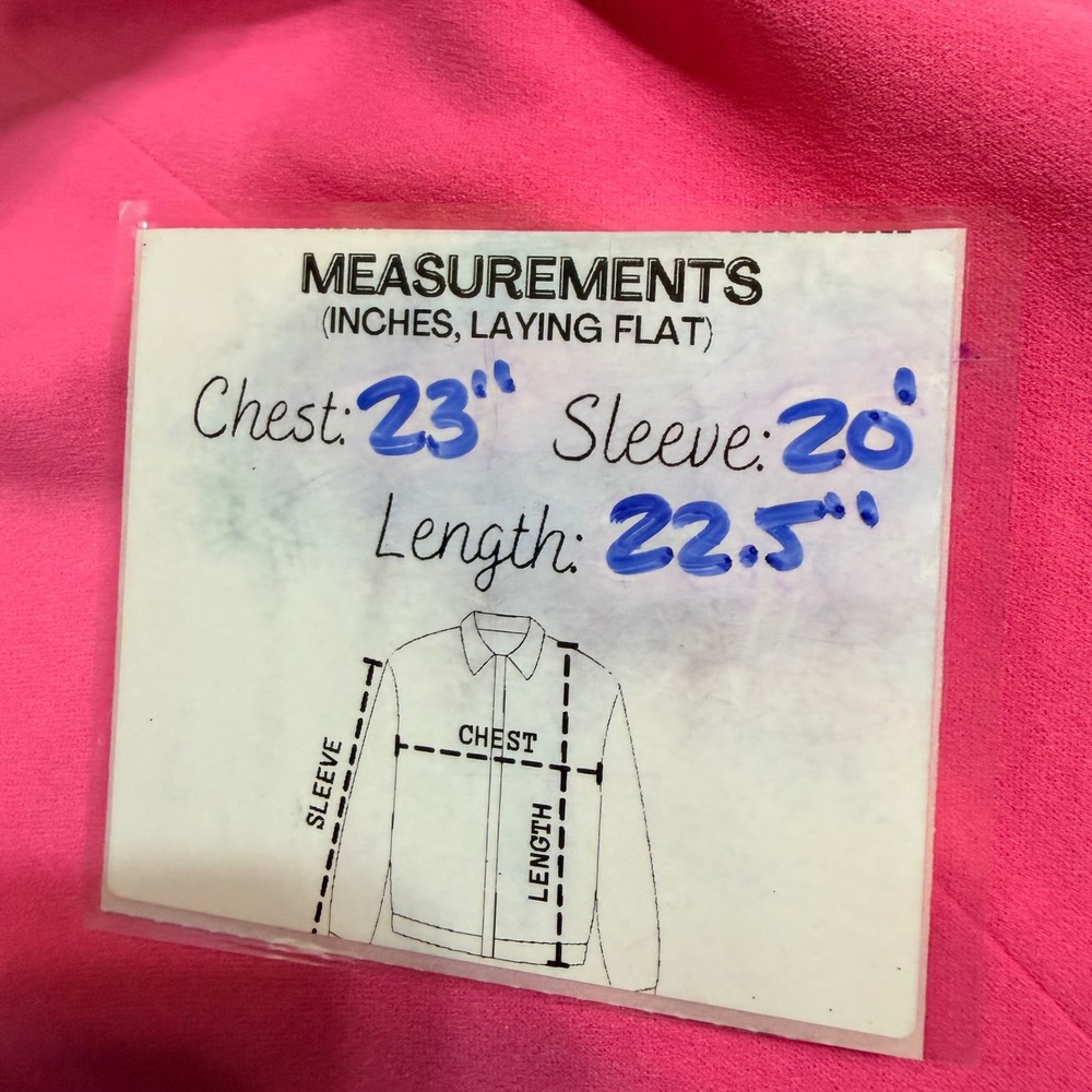 Anne Klein Womens Hot Pink Open Front Shawl Collar Blazer Jacket G7JM2T5936M - Picture 7 of 7